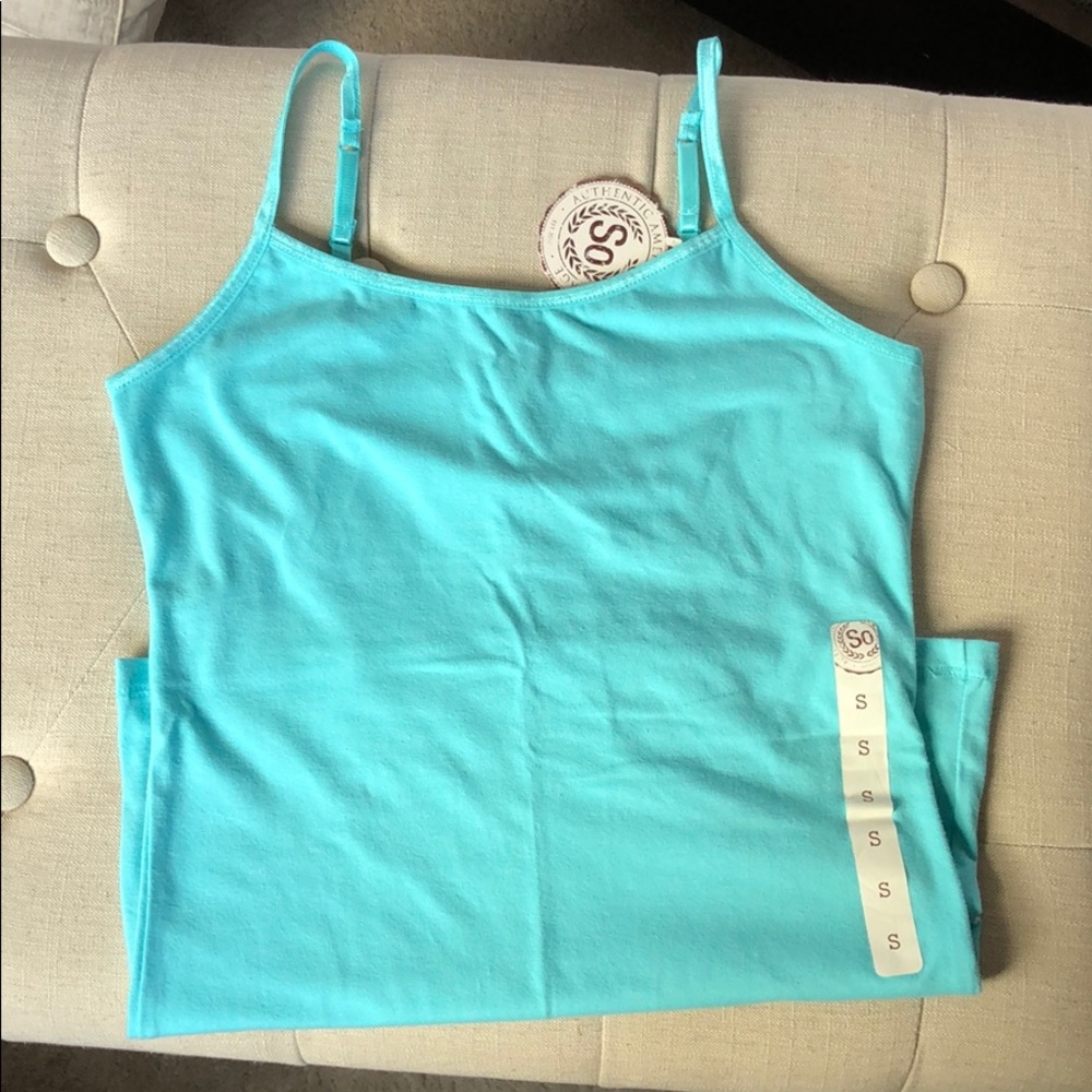 SO tank top with built in shelf bra